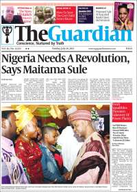 Portada de The Guardian (Nigeria)