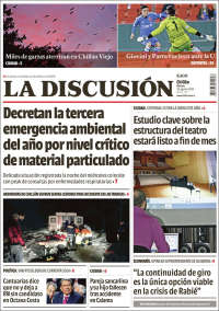 Portada de La Discusion (Chile)