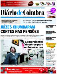 Portada de Diário de Coimbra (Portugal)