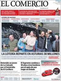 Portada de El Comercio (Espagne)