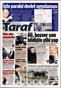 Portada de Taraf  (Turquie)