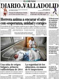Portada de Diario de Valladolid (España)