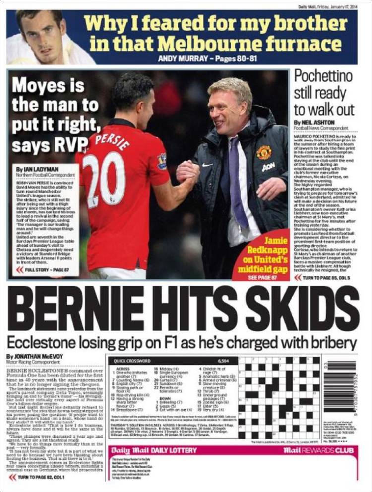 Newspaper Daily Mail Sport (United Kingdom). Newspapers in United