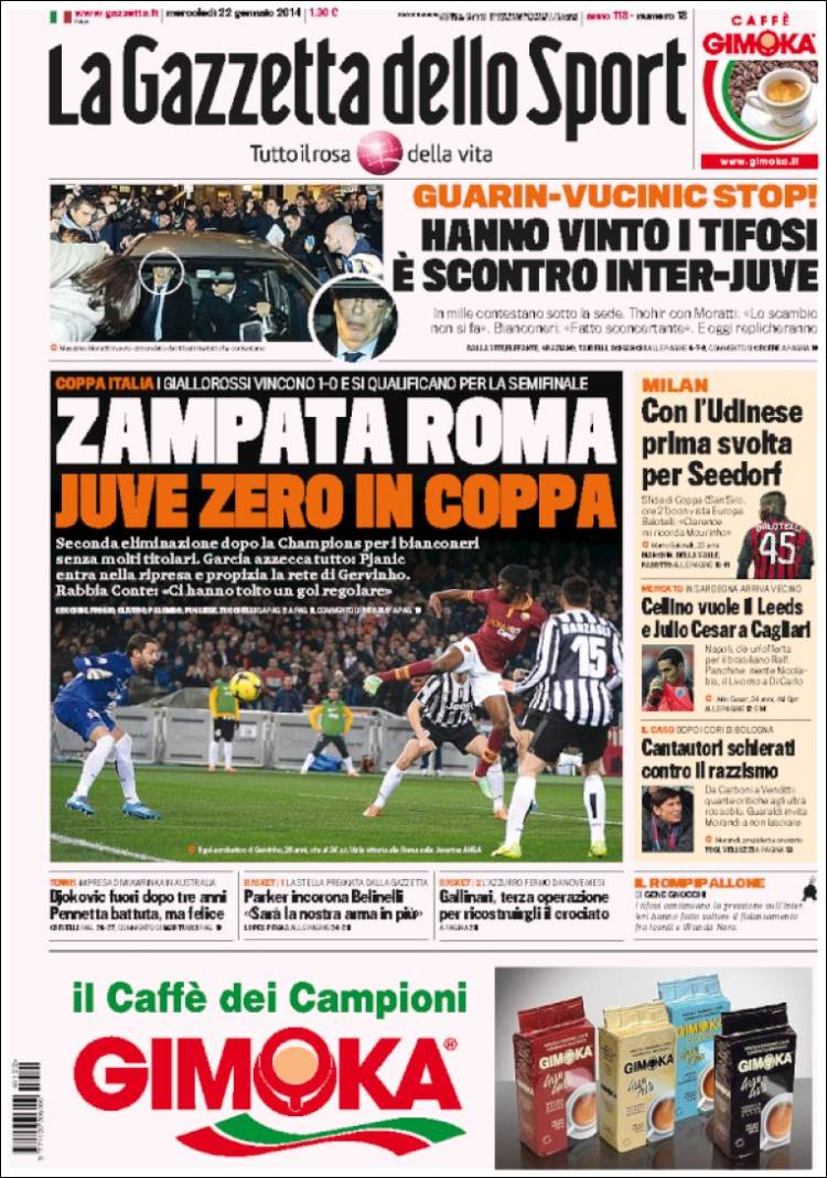 Portada de La Gazzetta dello Sport (Italy)