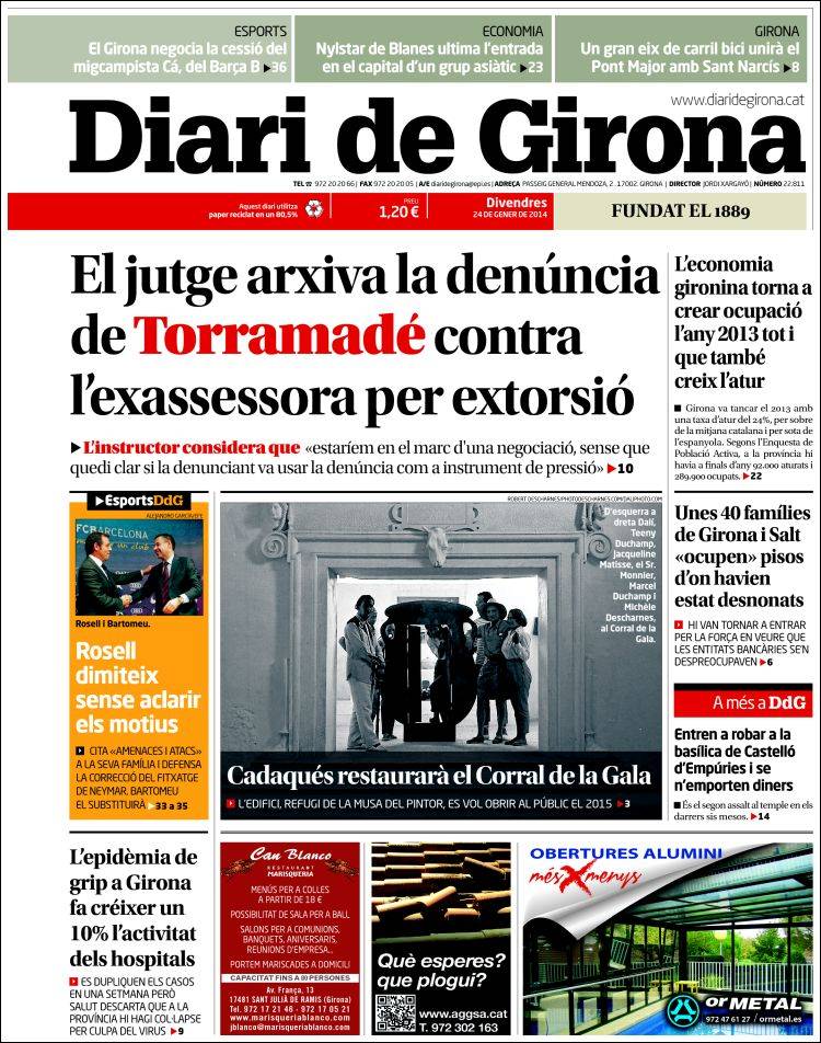 Portada de Diari de Girona (Spain)