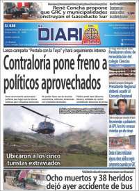 Portada de El Diario del Cusco (Perú)