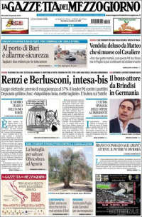 Portada de La Gazzetta del Mezzogiorno (Italy)