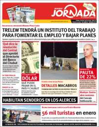 Portada de Diario Jornada en la Patagonia (Argentina)