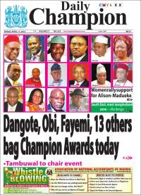 Portada de Daily Champion (Nigeria)