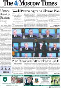 Portada de The Moscow Times (Rusia)