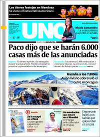 Portada de Diario Uno (Argentina)