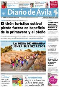 Portada de Diario de Ávila (Spain)