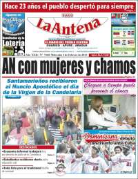 Portada de Diario La Antena (Venezuela)