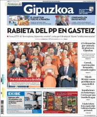Portada de Noticias de Gipuzkoa (España)