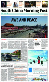 Portada de South China Morning Post (China)