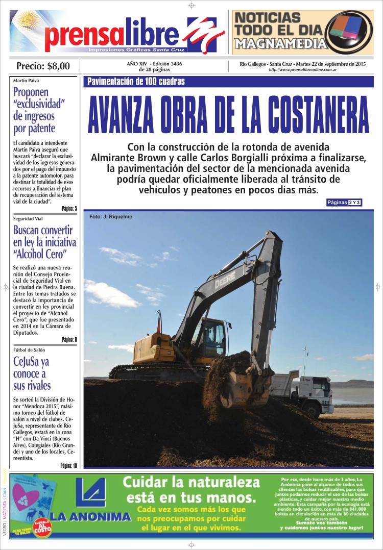 Portada de Prensa Libre (Argentine)