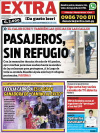 Portada de Diario Extra (Paraguay)