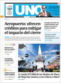 Portada de Diario Uno (Argentine)