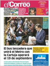 Portada de El Correo de Andalucía (España)
