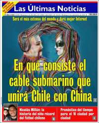 Portada de Las Últimas Noticias (Chile)