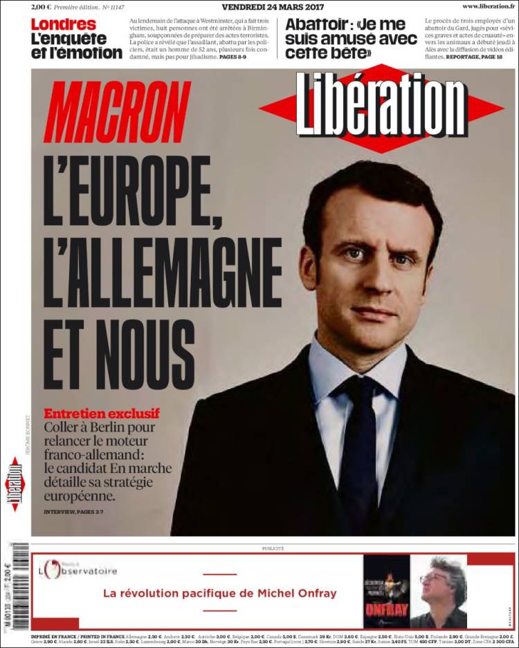 Journal Lib Ration France Les Unes Des Journaux De France Dition