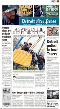 Portada de Detroit Free Press (États-Unis)
