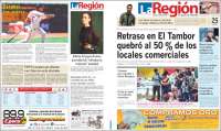Portada de Diario La Región (Venezuela)