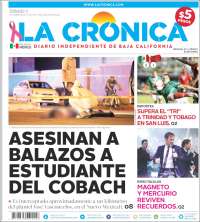 Portada de La Crónica de Baja California (México)