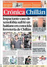 Portada de Crónica Chillán (Chili)
