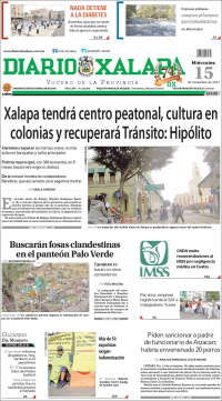 Portada de Diario de Xalapa (Mexique)