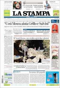 Portada de La Stampa (Italie)