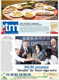 Portada de Jornal Tribuna de Macau (China)