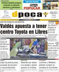 Portada de Diario Época (Argentine)