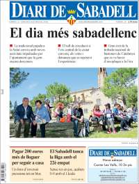 Portada de Diari de Sabadell (España)