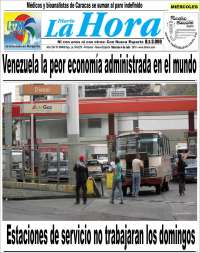 Portada de La Hora (Venezuela)