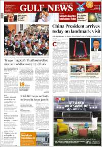 Portada de Gulf News (Asia-Pacific)