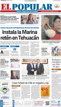 Portada de Periódico El Popular (México)