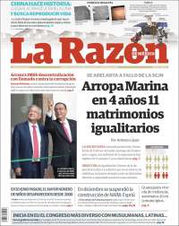 Portada de La Razón (México)