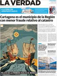 Portada de La Verdad de Cartagena (España)