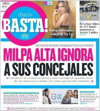 Portada de Diario Basta (México)