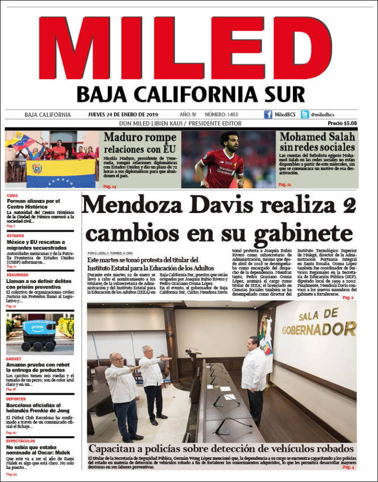 Portada de Miled - Baja California Sur (México)