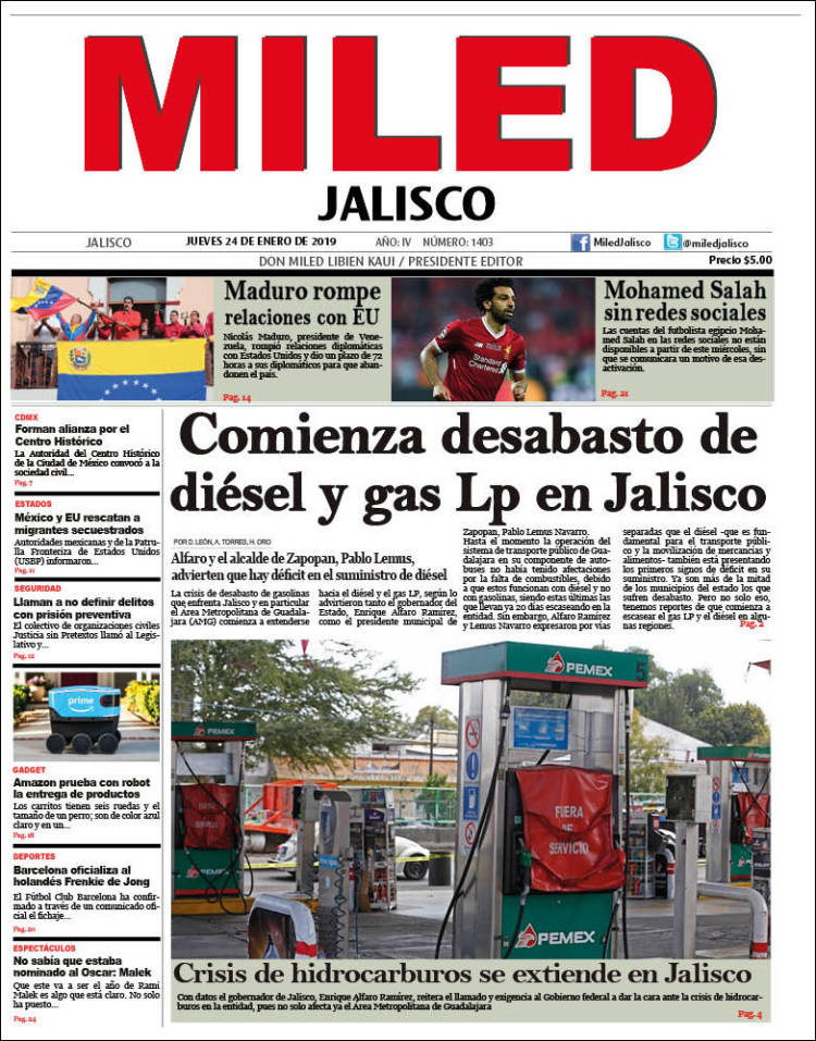 Portada de Miled - Jalisco (México)