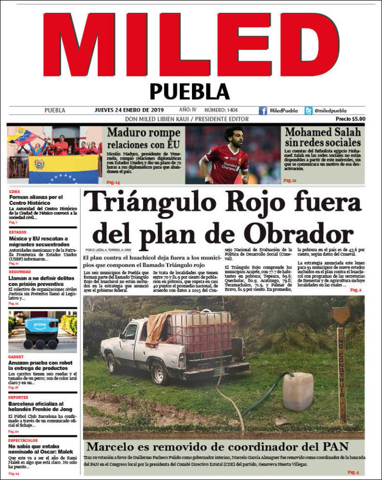 Portada de Miled - Puebla (México)