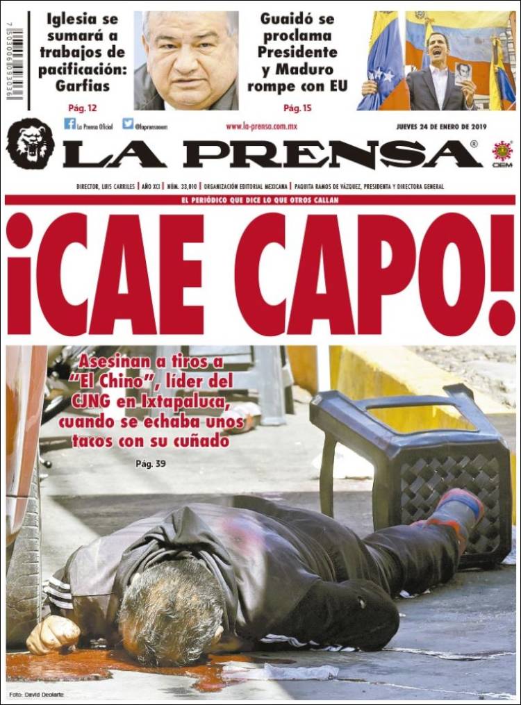 Portada de La Prensa (México)