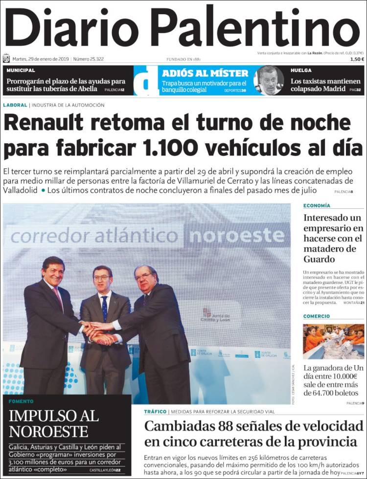 Portada de Diario Palentino (España)