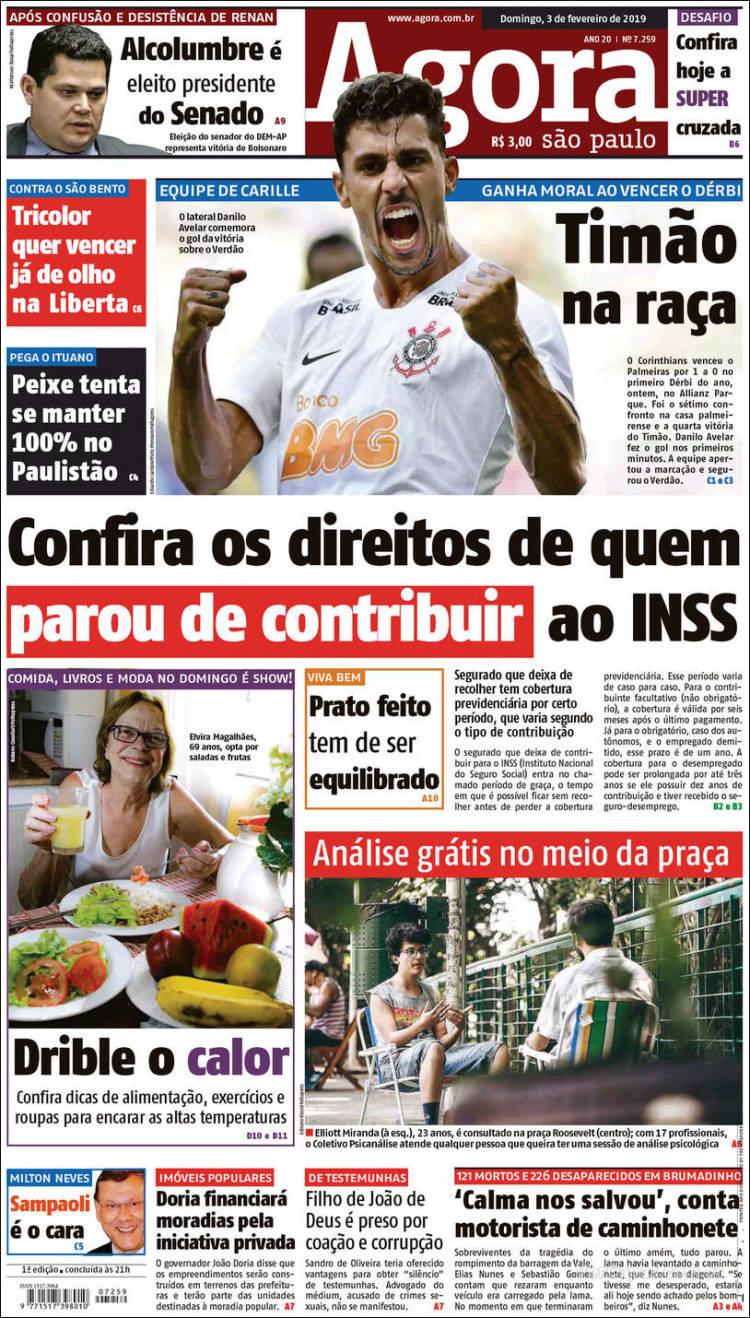 Portada de Agora São Paulo (Brasil)