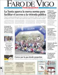 Portada de El Faro de Vigo - Pontevedra (España)