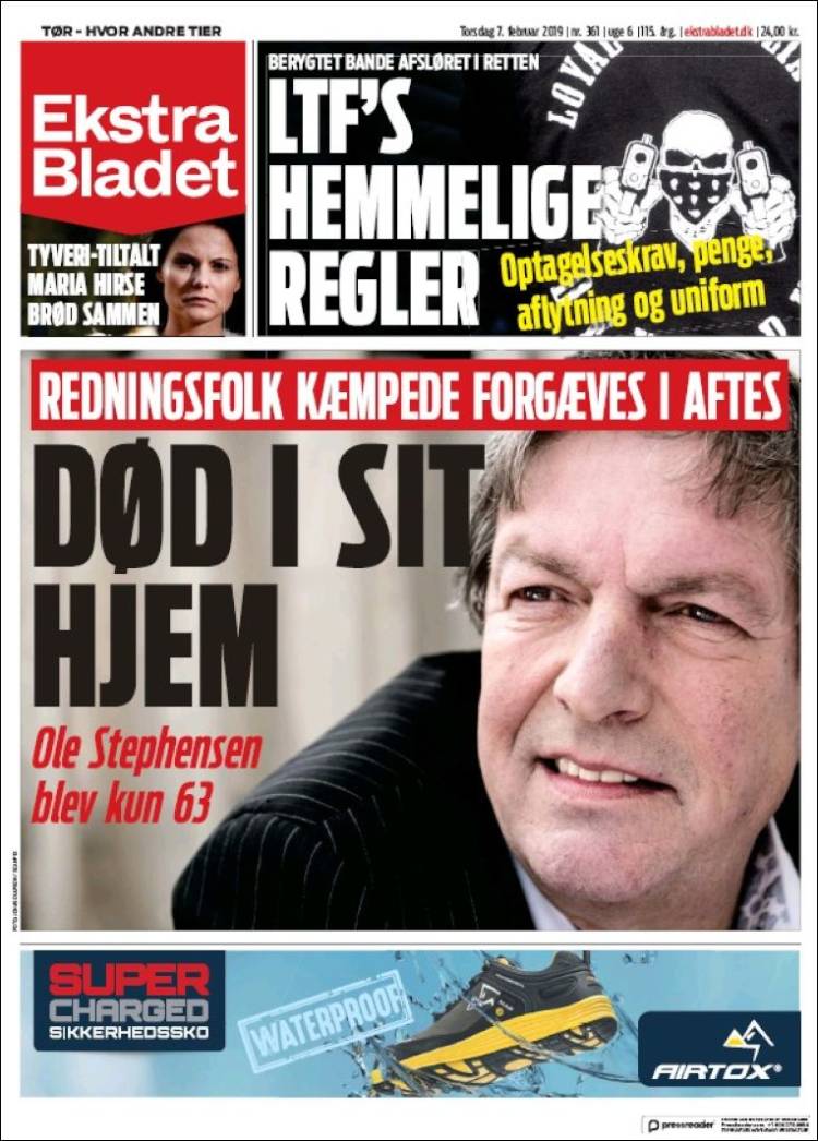 Portada de Ekstra Bladet (Denmark)
