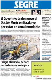 Portada de Segre  (España)