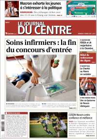 Portada de Le Journal du Centre (Francia)